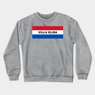 Villa Elisa City in Paraguay Flag Colors Crewneck Sweatshirt